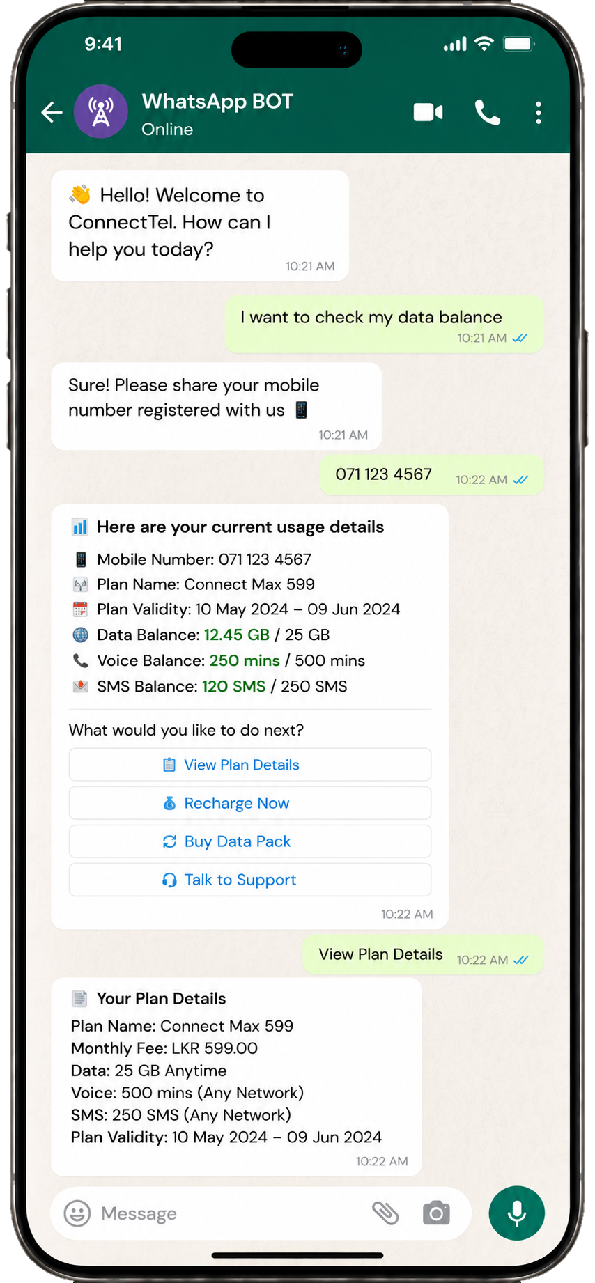 WhatsApp BOT Chat Flow 1